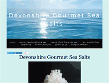 Tablet Screenshot of devonshire-gourmetsalts.co.uk